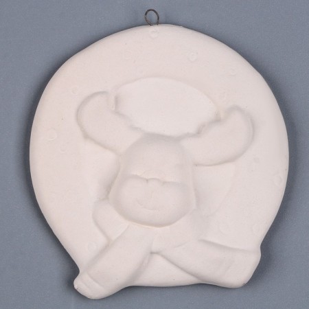 Christmas tree decoration for painting "Deer" with a suspension, brush-2