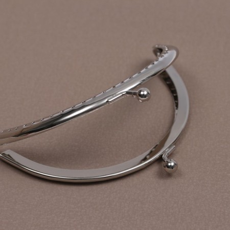 Farmoire sewing "semicircle" 10 cm, silver color-1