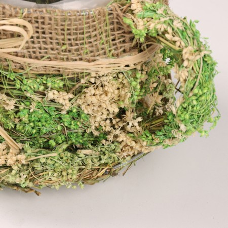 Kashpo, 19 x 16 x 11 cm, grass-2