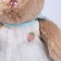 Soft toy "Little Friend", bunny in a dress, color mix
