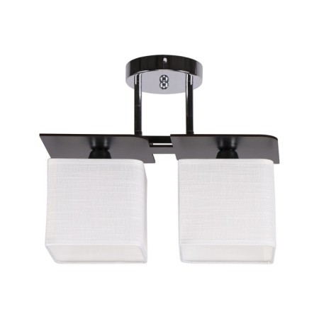 Lamp Ceiling Economy light 24088/2BK WT, 2x60W, E27, 28x16x37 cm, black color black