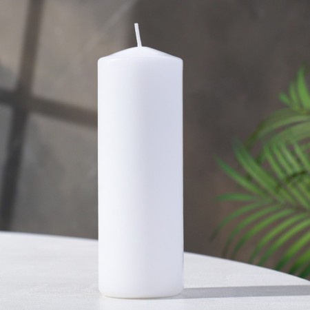 Candle - cylinder, 5x15 cm, 14 hours, white