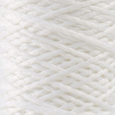 Knitting cord 100% polyester 1mm 200m/75 ± 10g (01-white)-2