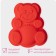Baking uniform "Bear", silicone, 17.5 × 15 × 3 cm, color mix