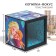A piggy bank with a focus, 7 x 7 cm "Anna and Elsa", a cold heart