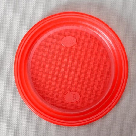 Disposable dining room, d = 20.5 cm, red color-1