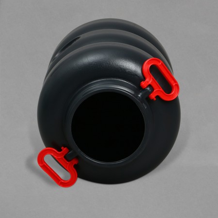 Household-household flask, 50 liters, with handles, black-5