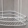 Bathroom shelf is an angular 3-tier, 23 × 58.5 cm, white color
