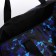 Road bag with zipper, outer pocket, long belt, blue/black color