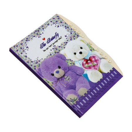 Notebook Gift Book on the castle, A6+, 48 sheets, Mishka line, mix-5