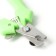 Small side claws with straight handles, a hole of 9 mm, green