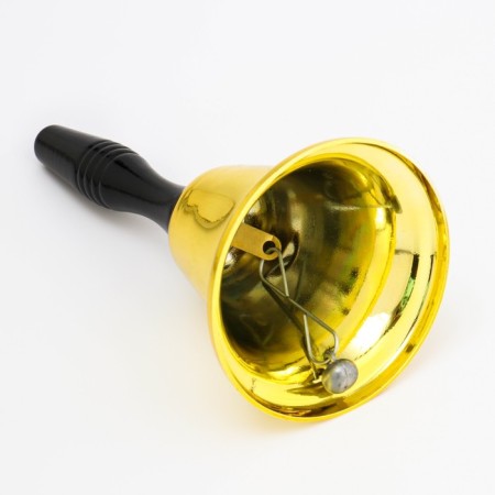 Metal bell, Bella desktop call, 10 x 19 cm, golden-2