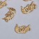 Decor for creativity Metal "Swan Dancing" gold 1.5x2.1 cm
