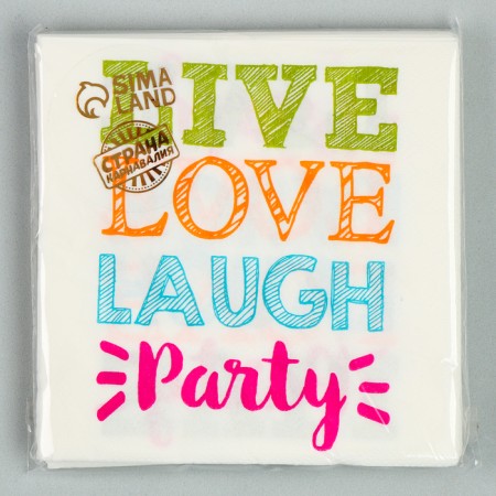 Paper Napkins “Joy” 25x25 cm, set 20 pcs.-3