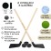 Set 2 clubs 3 hockey pucks "Master K", 73 cm, black