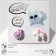 Earrings plastic "Abstraction" Unicorn and Snail, Color