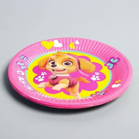 Paper plate "Happy Birthday!", 18 cm, puppy patrol-3
