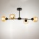 Svetogor chandelier "Form" 4x60W E27 Black 81x49x39cm