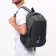 Male backpack on a zipper, 3 outer pockets, gray color