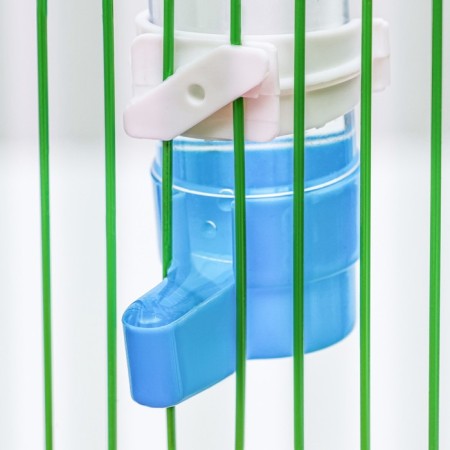 Bird drinker 3.3 x 17 cm, 120 ml, blue-3