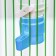 Bird drinker 3.3 x 17 cm, 120 ml, blue