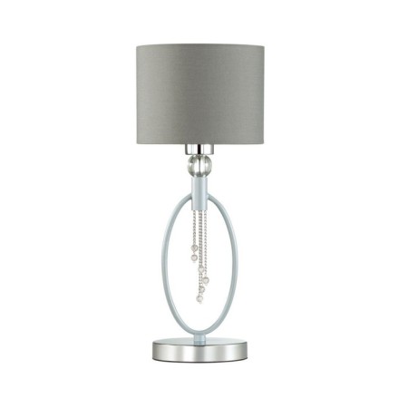 Santiago table lamp, e27 1x60W, chrome color, gray-1