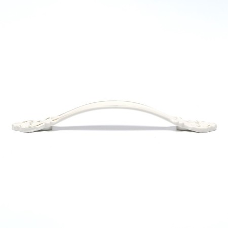 Tundra handle Light, m/o 96 mm, white, with a golden insert-4