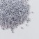 Beads "Astra" 11/0, 20 g (2222 brown/transparent with a color center, glossy)