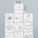 Tattoo on the body Black "cats" set 10 pcs 6x6 cm