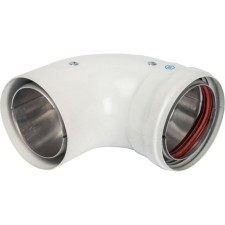 The chimney element Stout SCA-0080-800090, divert 90 °, DN 80, insulated
