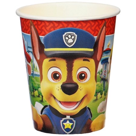 Paper glass "Happy Birthday!", 250 ml, puppy patrol-1