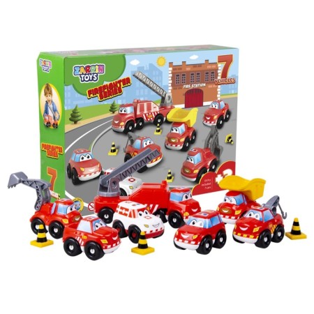 Game set "Auto Tricks Firefighters", 7 cars