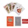 Plastic playing cards 54 pcs, 28 μm, map 6.5 x 9 cm, black