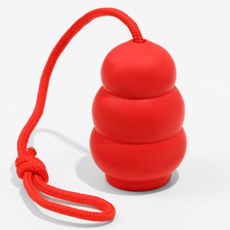 Toy "Pomegranate on the rope", thermoplastic rubber, toy 10.5 x 5 cm, red-2