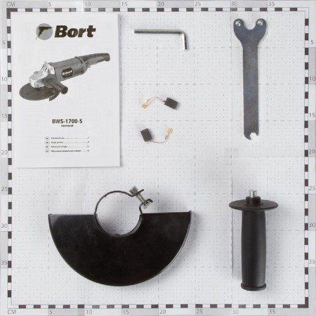 Corner grinder Bort BWS-1700-S, 1700 W, 8000 rpm, 180x22 mm, M14, smooth start-7