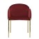 Raspy chair, 555 × 570 × 780 mm, velor, burgundy color