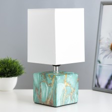 Safari table lamp E27 40W azure 12.5x12.5x29 cm Risalux