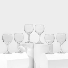 A set of glass glasses for red wine Bistro, 225 ml, 6 pcs