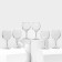 A set of glass glasses for red wine Bistro, 225 ml, 6 pcs