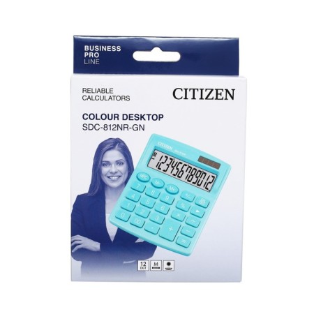 CITIZEN CITIZEN "SDC-812NR", 12-bit, 124 x 102 x 25 mm, double power, turquoise-6