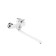 Fashun A2282-8 bath mixer, single-leaf, pouring 320 mm, with a shower, white