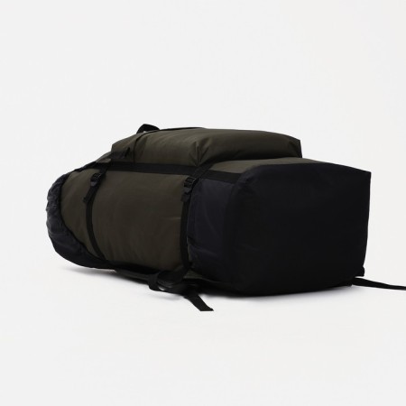 Tourist backpack, 60 l, department on screed with a lace, 3 outer pockets, Huntsman, Khaki Color-2