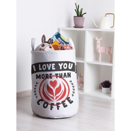 Toy basket "I love you, size 35x50 cm