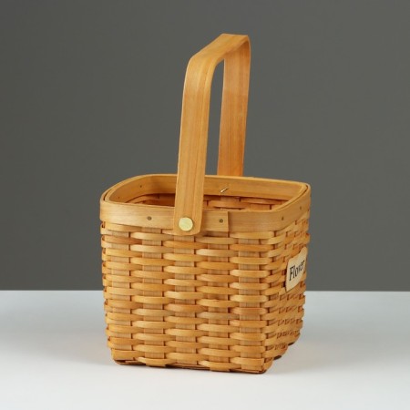 Wicker basket, 15 x 15 x 12/24 cm, sequoia-2
