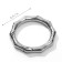 Carabin ring "Bamboo", d = 32/44 mm, thickness - 4 mm, 5 pcs, silver color