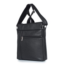 Male bag, artificial leather, 220x255x65 cm, black