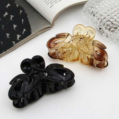 Hair crab "gloss" bends luxury, 8 cm, mix-1