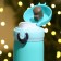 Thermos "New Year" turquoise, 450 ml