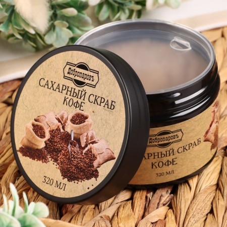 Body scrub sugar "coffee" Dobroparov 320 ml-4