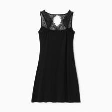 Night shirt female, black color, size 44
